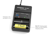 Liitokala TR-2000 18650 Battery Charger USB QC3.0 Output Travel Charger 26650 21700 18500 And 5V Electronics