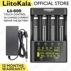 LiitoKala lii-600 LCD Screen Display Smartest Lithium NiMH AA Battery Charger 18650 26650 US plug