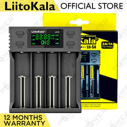 Liitokala Lii-S4 LiFePO Battery Charger LCD Display 18650 26650 AA AAA lithium NiMH Cd 18350 RCR123