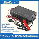 LiitoKala 58.4V 29.2V 14.6V 2A 3A 10A LiFePO4 battery Charger 48V 24V 12V 16S 8S 4S