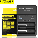 Liitokala TR-2000 18650 Battery Charger USB QC3.0 Output Travel Charger 26650 21700 18500 And 5V Electronics