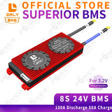 Power Central BMS Manufactured by Daly lifepo4 BMS 12v 24v 36v 48v 30a 60a 100a 4s 8s 12s 16s compatible w/ 32650  3.2v solar battery