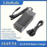 LiitoKala 58.4V 29.2V 14.6V 2A 3A 10A LiFePO4 battery Charger 48V 24V 12V 16S 8S 4S