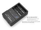 Liitokala TR-2000 18650 Battery Charger USB QC3.0 Output Travel Charger 26650 21700 18500 And 5V Electronics