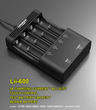 LiitoKala lii-600 LCD Screen Display Smartest Lithium NiMH AA Battery Charger 18650 26650 US plug