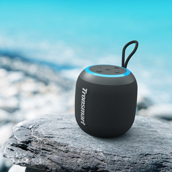 Tronsmart T7 Mini Portable Speaker TWS Bluetooth 5.3 Speaker with Balanced Bass IPX7 Waterproof LED