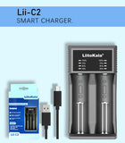 Liitokala Lii-C2 2A 2 Slot Smart Battery Charger 1.2V 3.7V 3.2V 3.85V AA AAA 18650 21700 lithium ion