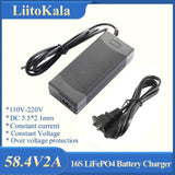 LiitoKala 58.4V 29.2V 14.6V 2A 3A 10A LiFePO4 battery Charger 48V 24V 12V 16S 8S 4S