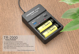 Liitokala TR-2000 18650 Battery Charger USB QC3.0 Output Travel Charger 26650 21700 18500 And 5V Electronics