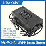 LiitoKala 58.4V 29.2V 14.6V 2A 3A 10A LiFePO4 battery Charger 48V 24V 12V 16S 8S 4S