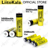 1 PC Liitokala lii-35s 18650 3.7V 3500mah BMS rechargeable Lithium Ion Battery button type