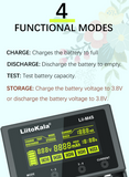 Liitokala Lii-M4S Lithium Battery charger Tester Discharger for 18650 26650 AA AAA LCD display