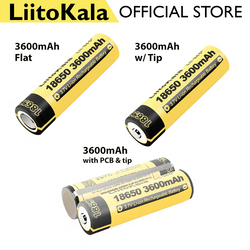 1 PC Liitokala lii-36s 18650 3.7V 3600mah BMS rechargeable Lithium Ion Battery button type