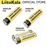 1 PC Liitokala lii-36s 18650 3.7V 3600mah BMS rechargeable Lithium Ion Battery button type