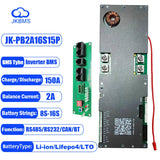JK Inverter Smart BMS 8-16S 100A-200A RS485 CAN Active balancer 2A Solar Home Battery Storage system