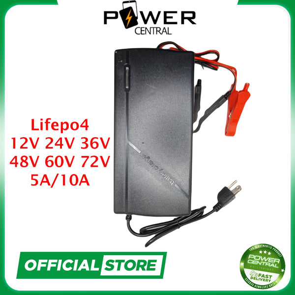 Power Central Lifepo4 Charger 72V 60V 48V 36V 24V 12V 10A 5A battery Charger 24S 20S 16S 12S 8S 4S