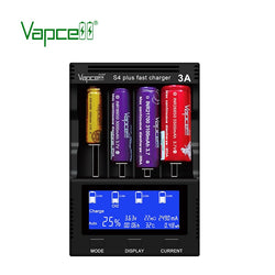 Vapcell S4 plus V2.0 Battery Tester 12A Repair Discharge Lithium NiMH AA Charger 18650 21700 26650
