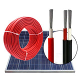 PV Cable Solar Panel Wire solar  TUV 2.5mm 4mm 6mm 10mm Tinned Copper red black single twin lifepo4